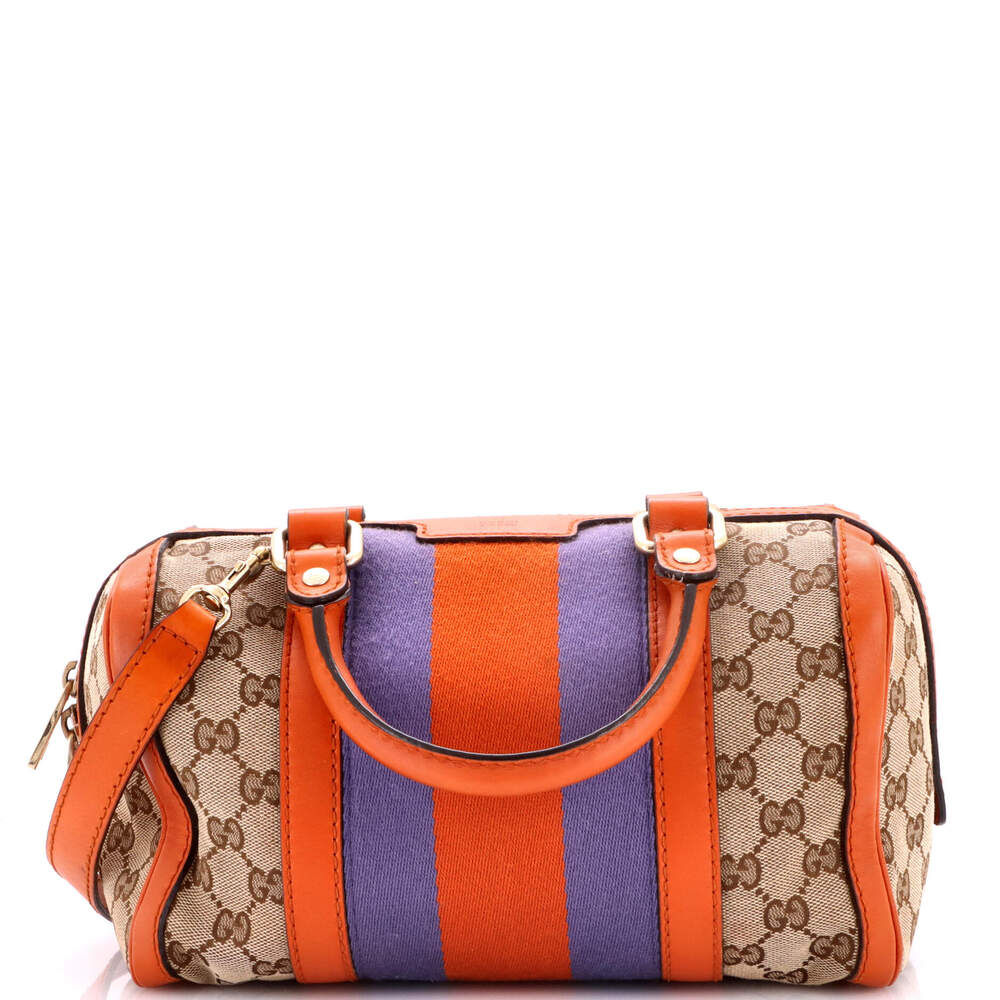 Gucci Vintage Web Boston Bag Gg Canvas #259538G10B